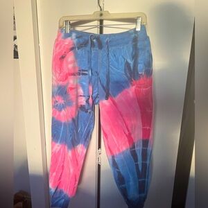 OARMAR neon blue and pink sweatpants size small